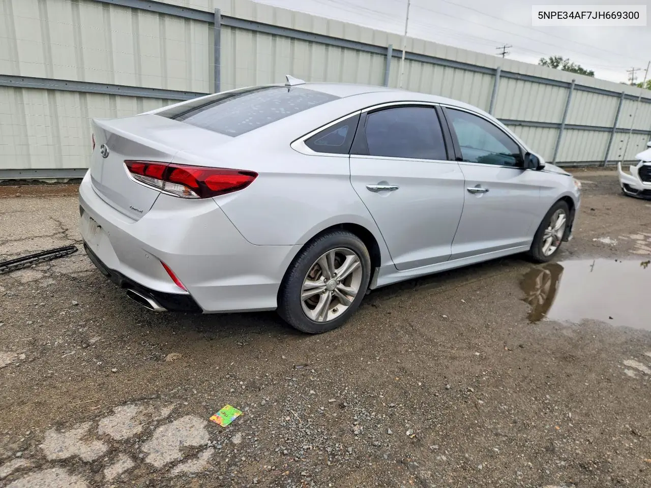 2018 HYUNDAI SONATA VIN 5NPE34AF7JH669300 — фото 3