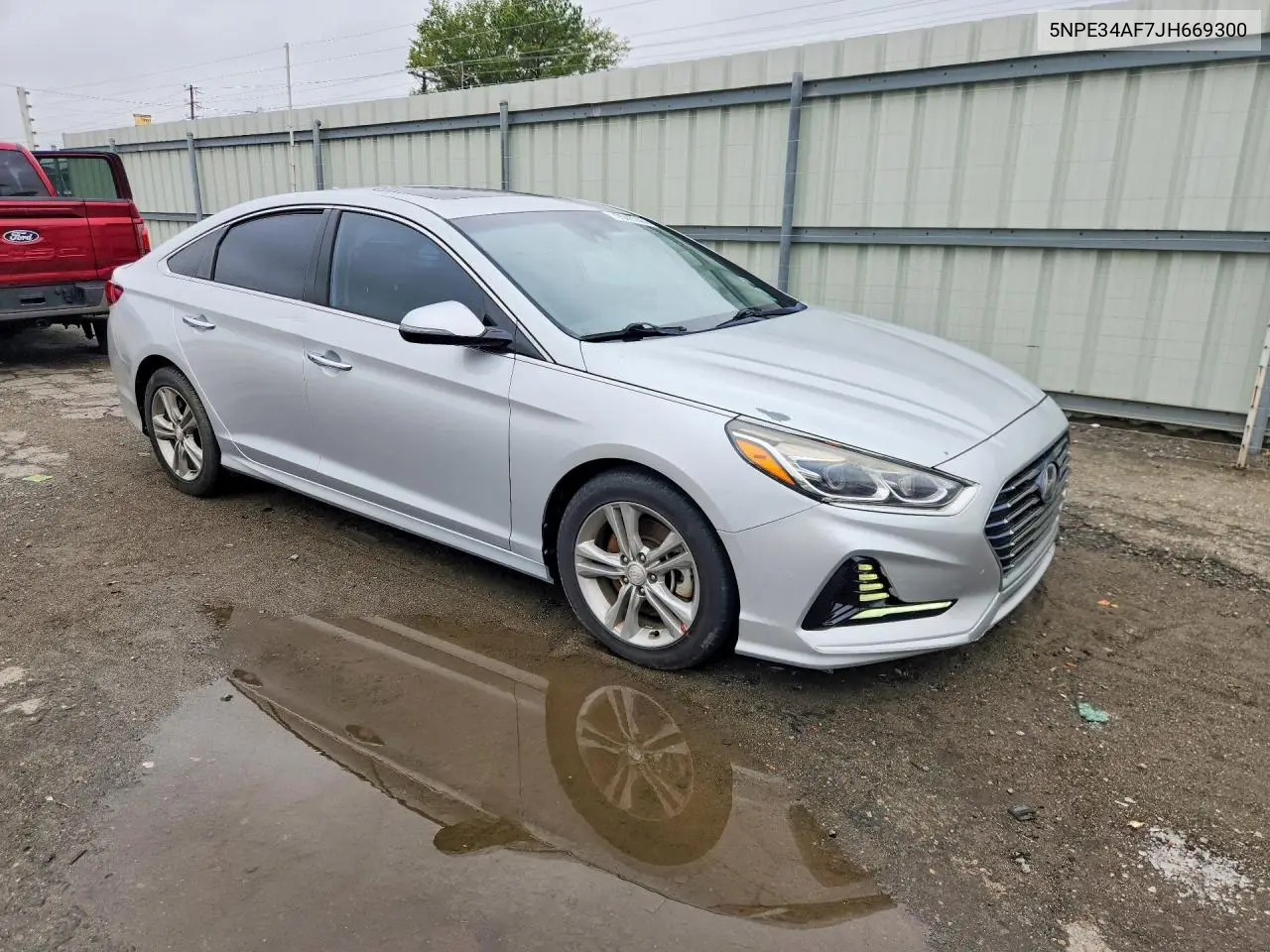 2018 HYUNDAI SONATA VIN 5NPE34AF7JH669300 — фото 4