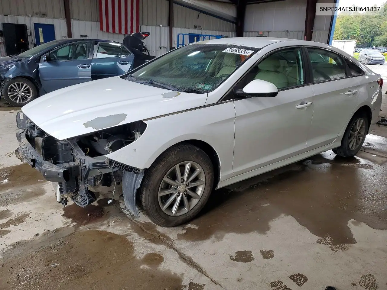HYUNDAI SONATA 2018, VIN 5NPE24AF5JH641837