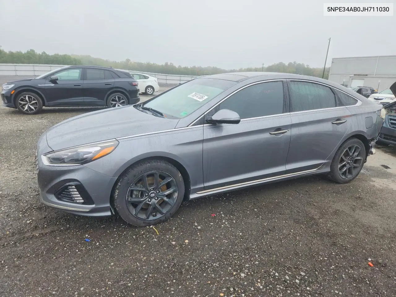 HYUNDAI SONATA 2018, VIN 5NPE34AB0JH711030