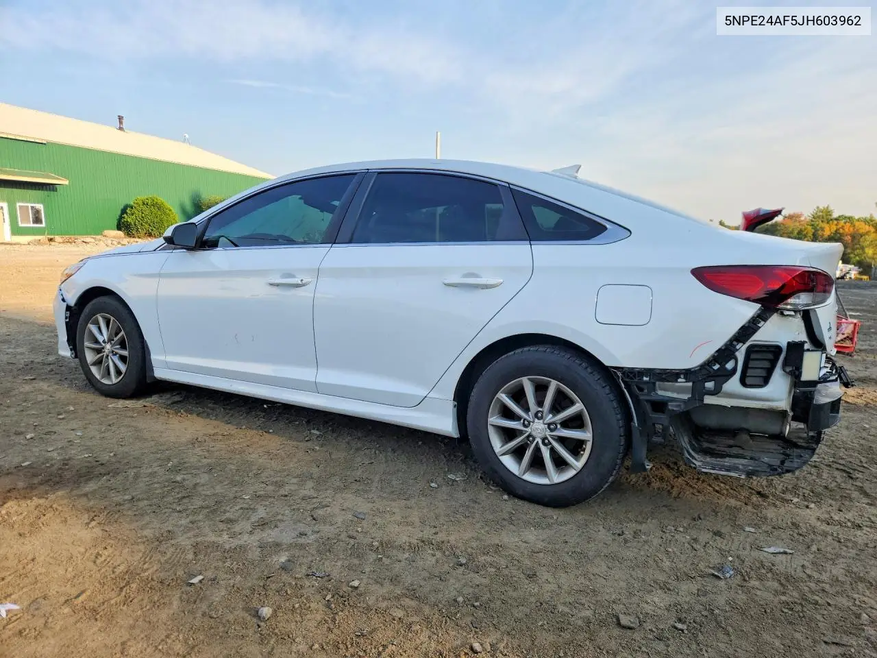2018 HYUNDAI SONATA VIN 5NPE24AF5JH603962 — фото 2