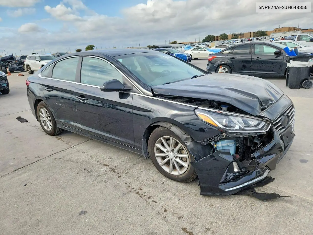2018 HYUNDAI SONATA VIN 5NPE24AF2JH648356 — фото 4