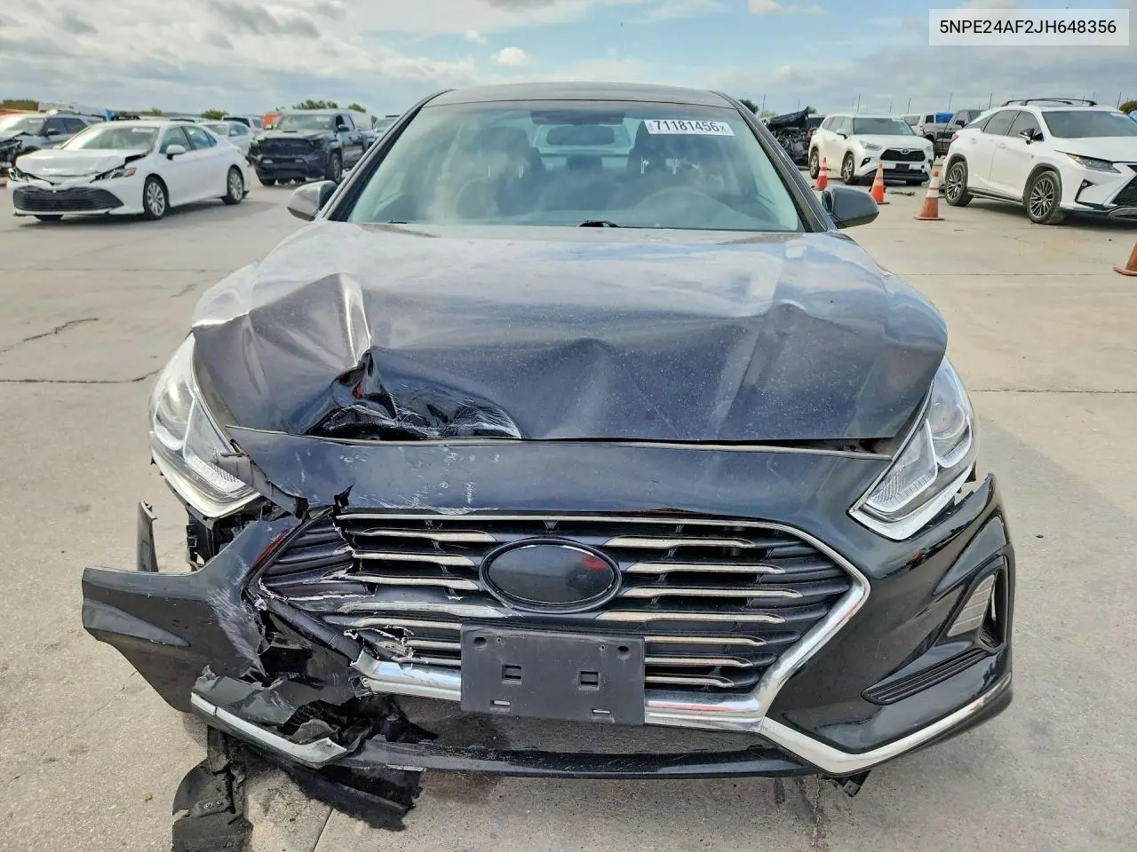 2018 HYUNDAI SONATA VIN 5NPE24AF2JH648356 — фото 5
