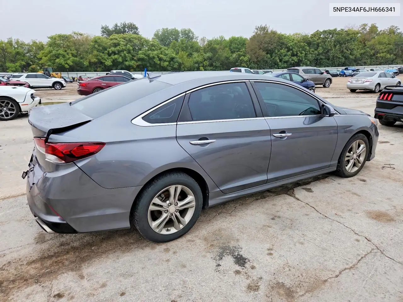 2018 HYUNDAI SONATA VIN 5NPE34AF6JH666341 — фото 3