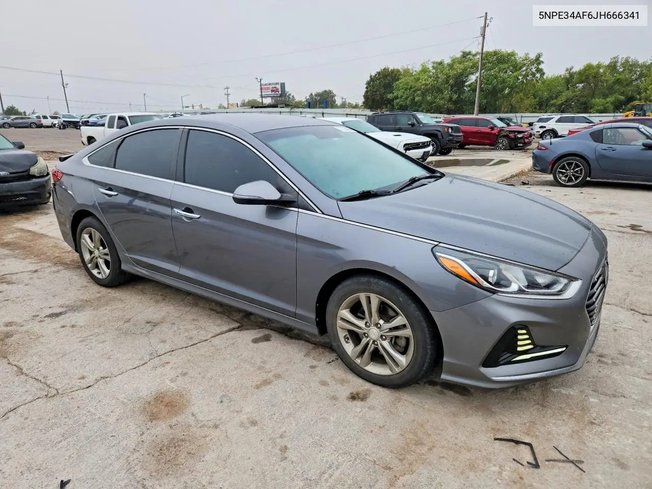 2018 HYUNDAI SONATA VIN 5NPE34AF6JH666341 — фото 4