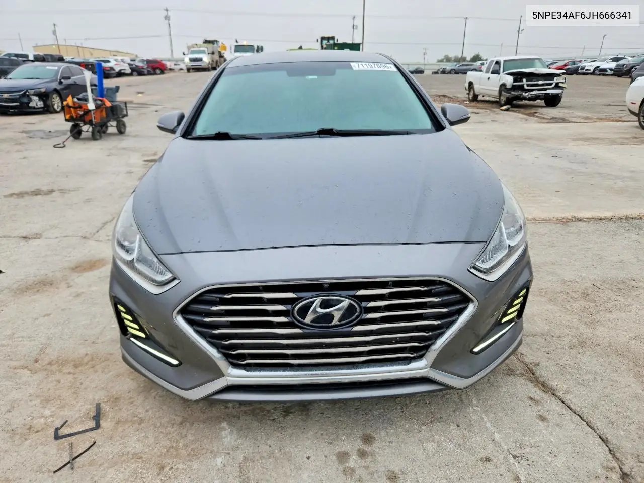 2018 HYUNDAI SONATA VIN 5NPE34AF6JH666341 — фото 5