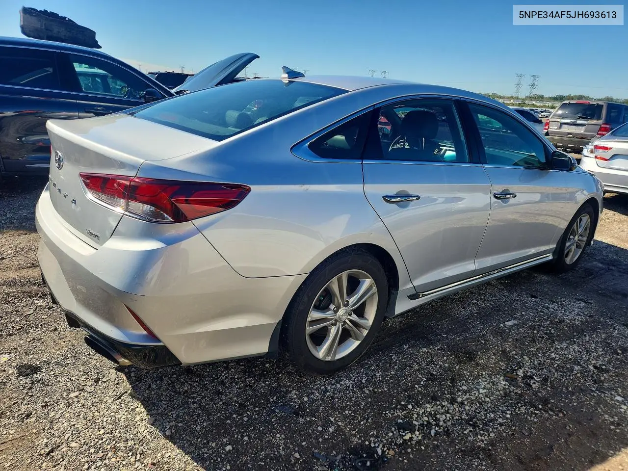2018 HYUNDAI SONATA VIN 5NPE34AF5JH693613 — фото 3