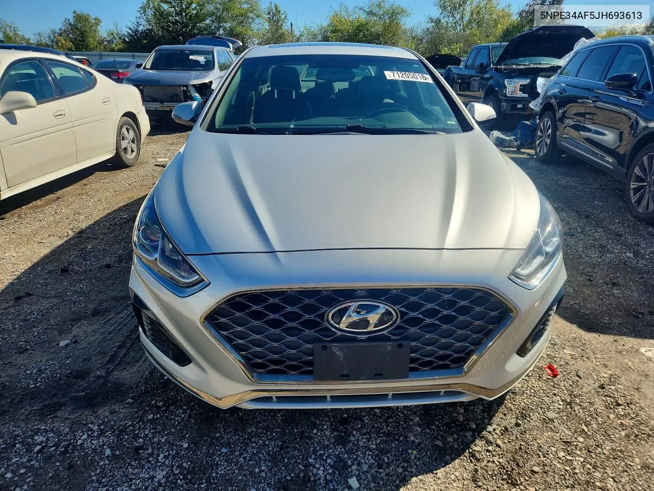 2018 HYUNDAI SONATA VIN 5NPE34AF5JH693613 — фото 5