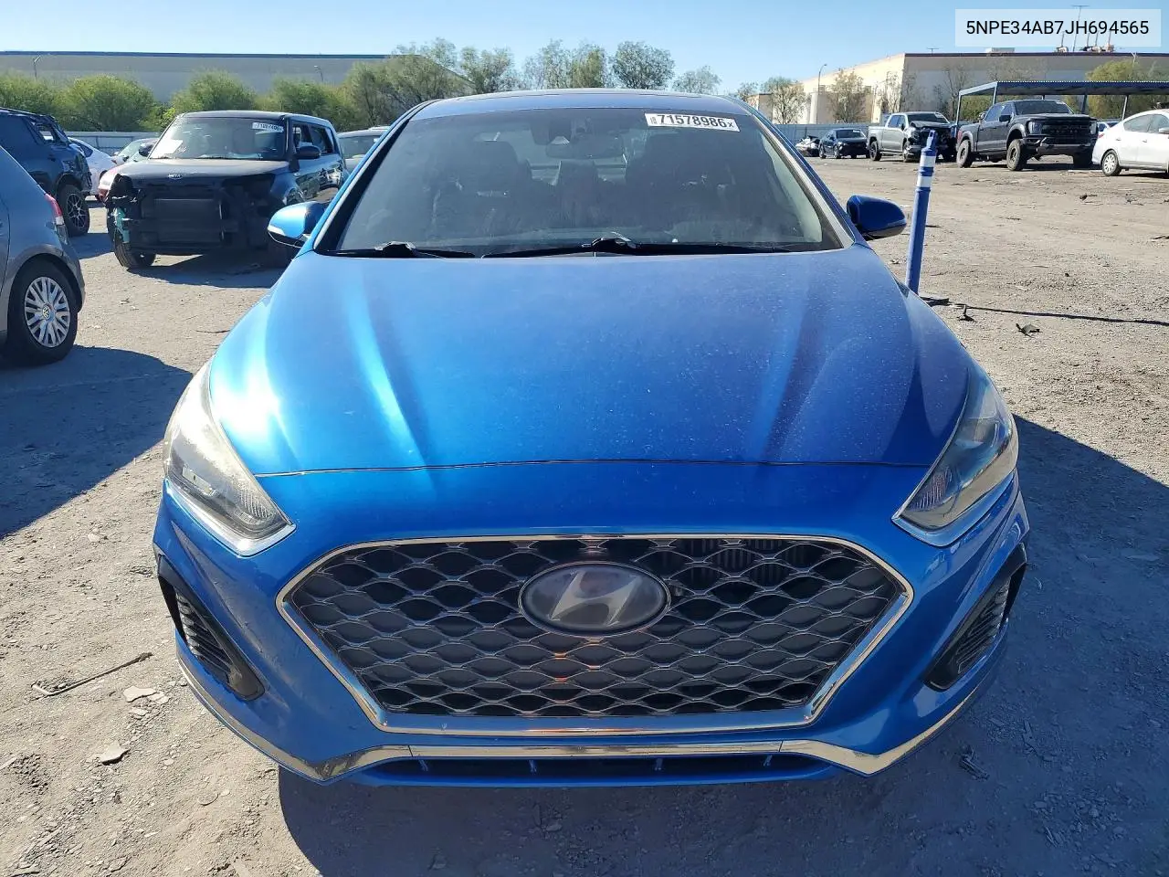 2018 HYUNDAI SONATA VIN 5NPE34AB7JH694565 — фото 5