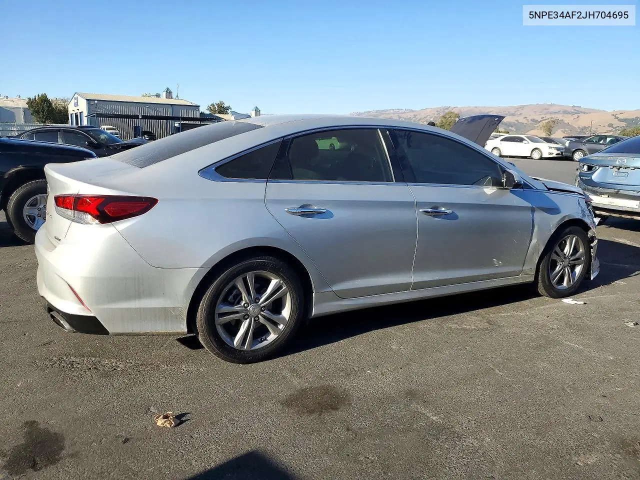 2018 HYUNDAI SONATA VIN 5NPE34AF2JH704695 — фото 3