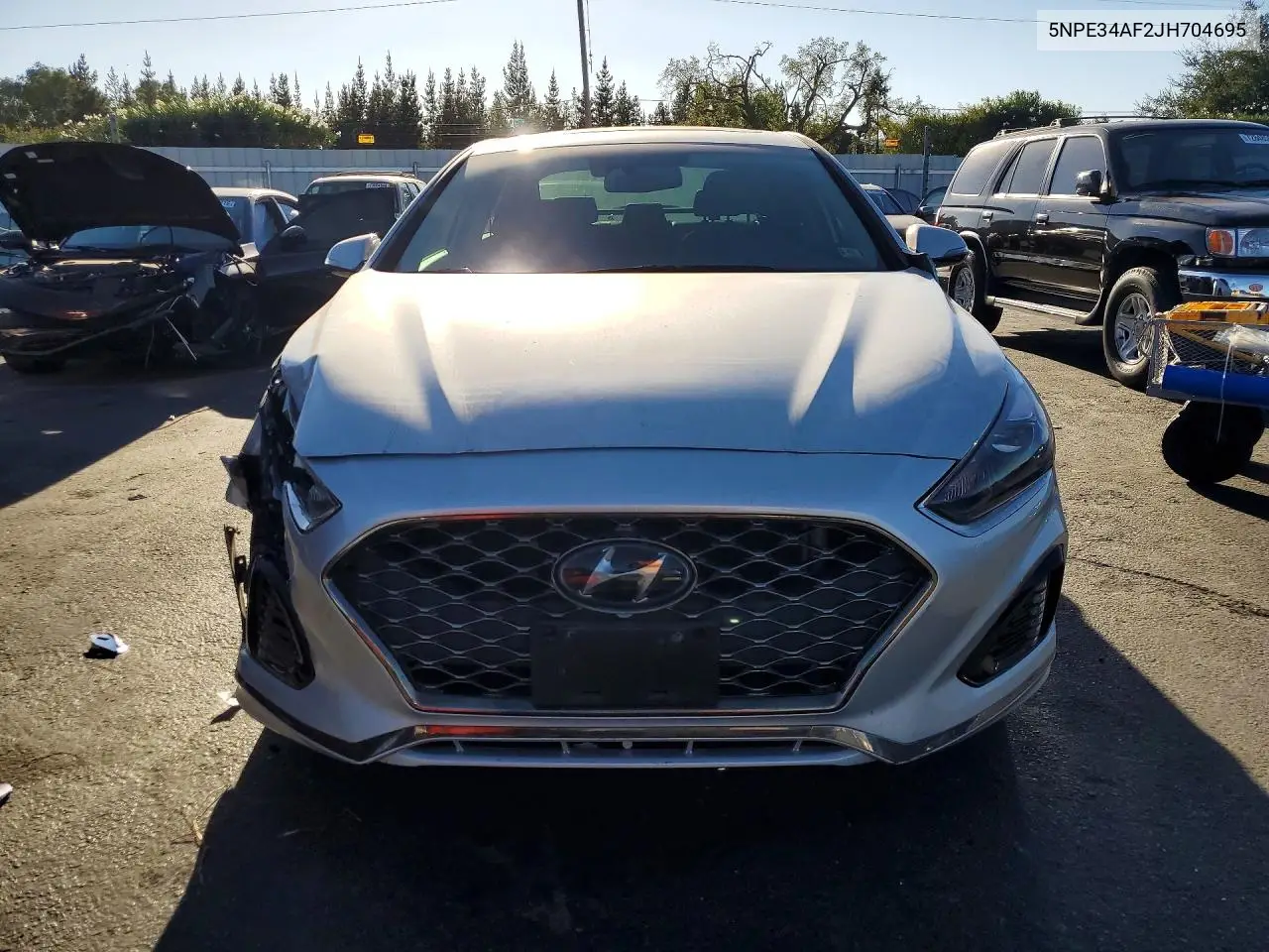 2018 HYUNDAI SONATA VIN 5NPE34AF2JH704695 — фото 5