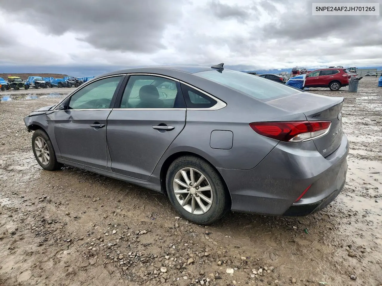 2018 HYUNDAI SONATA VIN 5NPE24AF2JH701265 — фото 2