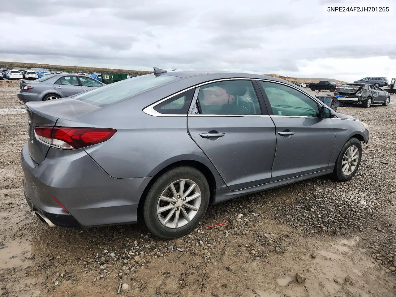 2018 HYUNDAI SONATA VIN 5NPE24AF2JH701265 — фото 3
