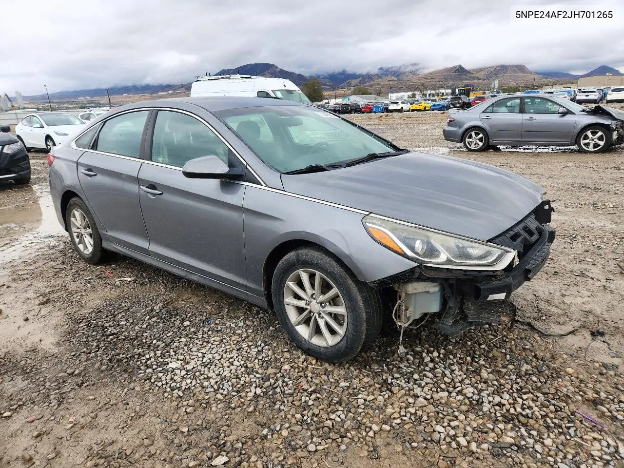 2018 HYUNDAI SONATA VIN 5NPE24AF2JH701265 — фото 4