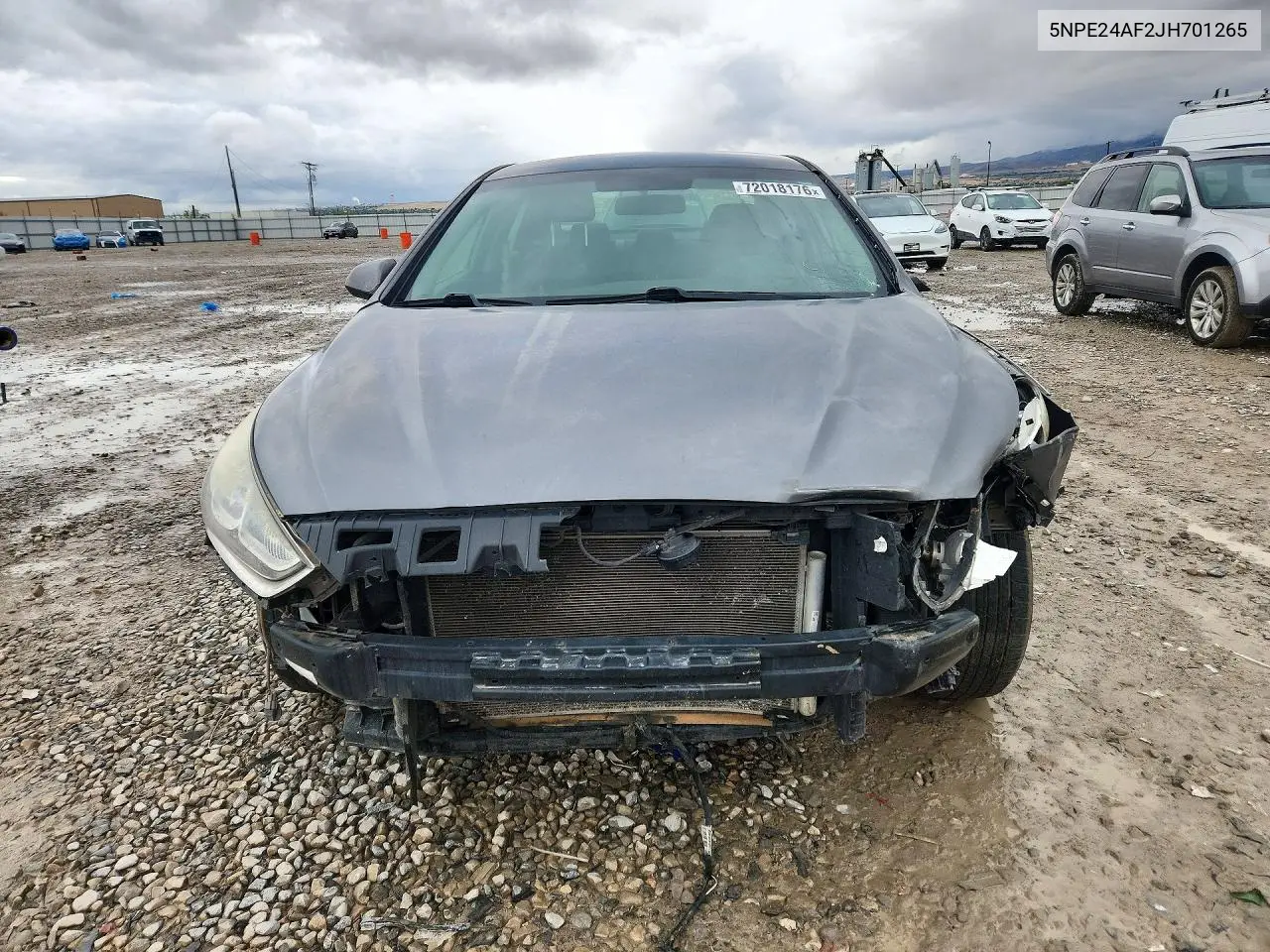 2018 HYUNDAI SONATA VIN 5NPE24AF2JH701265 — фото 5