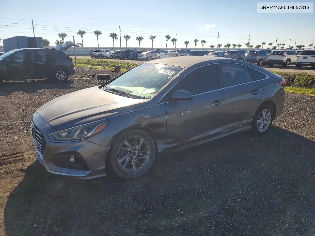 HYUNDAI SONATA 2018, VIN 5NPE24AF5JH657813