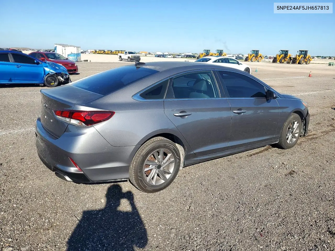 2018 HYUNDAI SONATA VIN 5NPE24AF5JH657813 — фото 3