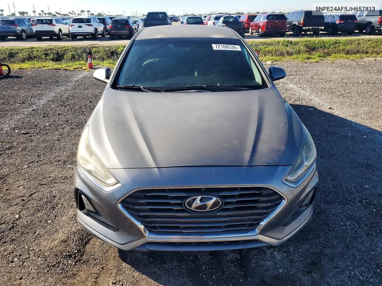 2018 HYUNDAI SONATA VIN 5NPE24AF5JH657813 — фото 5