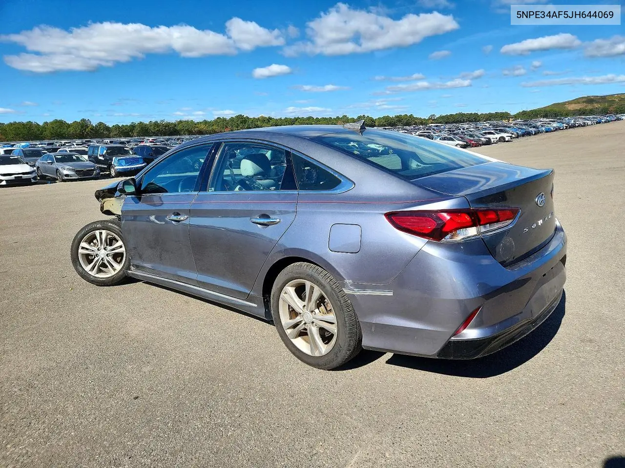 2018 HYUNDAI SONATA VIN 5NPE34AF5JH644069 — фото 2