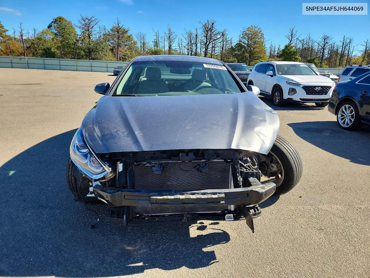 2018 HYUNDAI SONATA VIN 5NPE34AF5JH644069 — фото 5