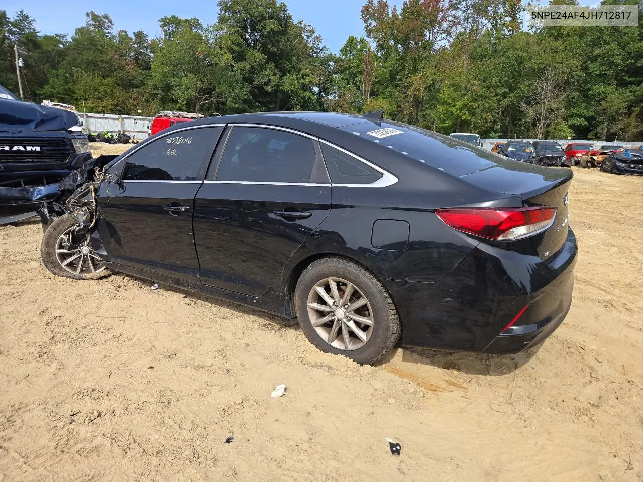 2018 HYUNDAI SONATA VIN 5NPE24AF4JH712817 — фото 2