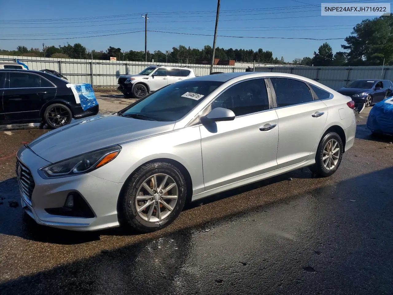 HYUNDAI SONATA 2018, VIN 5NPE24AFXJH716922