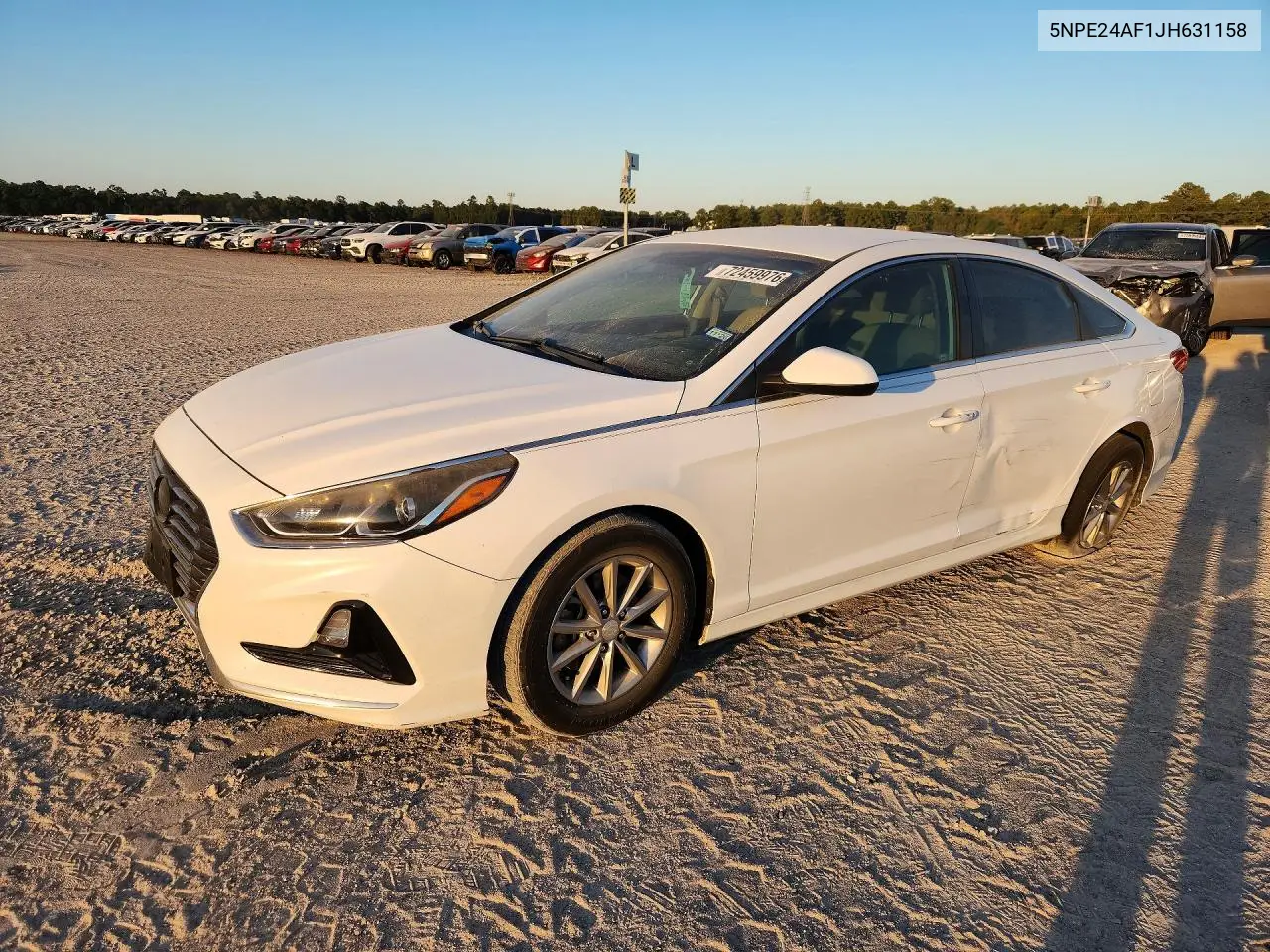 HYUNDAI SONATA 2018, VIN 5NPE24AF1JH631158