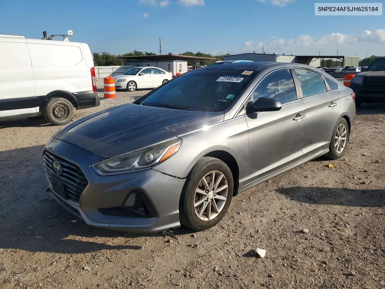 HYUNDAI SONATA 2018, VIN 5NPE24AF5JH625184