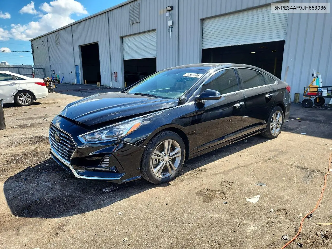 HYUNDAI SONATA 2018, VIN 5NPE34AF9JH653986
