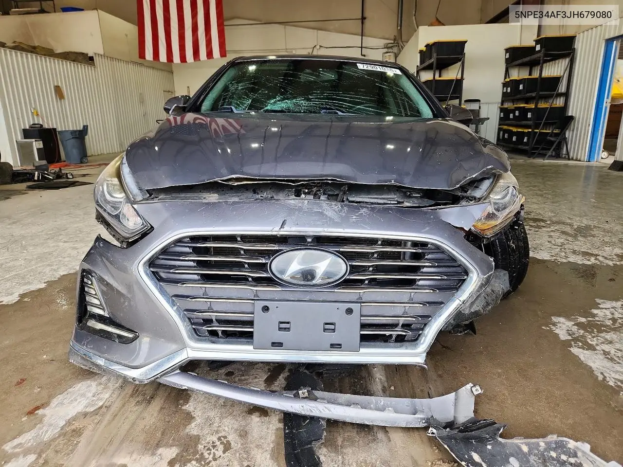 2018 HYUNDAI SONATA VIN 5NPE34AF3JH679080 — фото 5