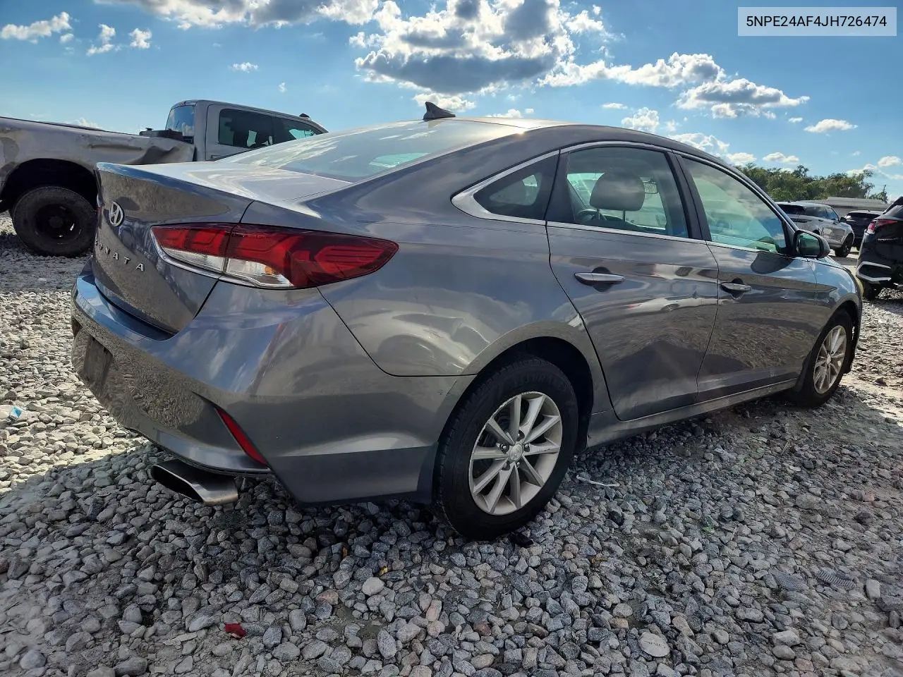 2018 HYUNDAI SONATA VIN 5NPE24AF4JH726474 — фото 3