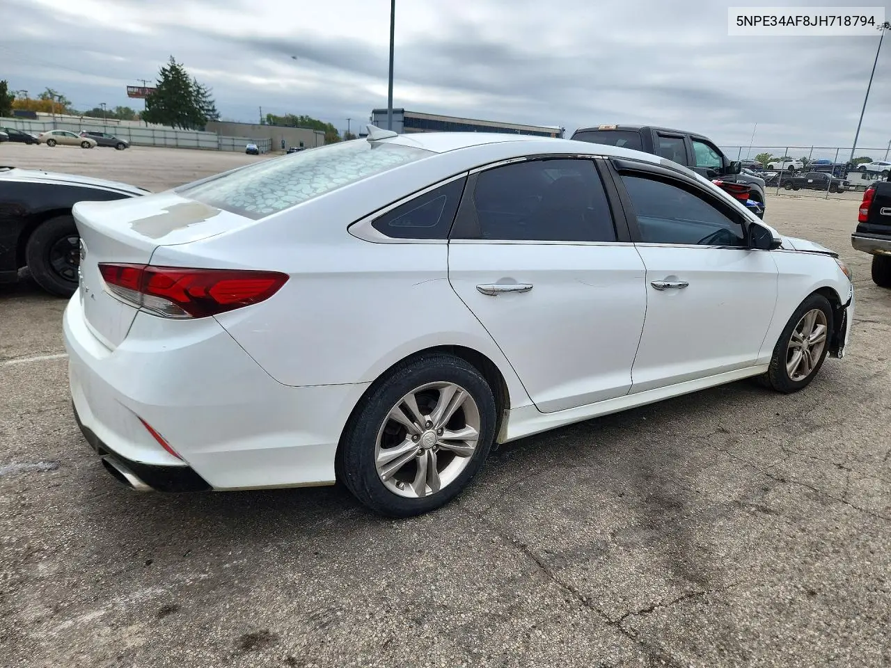 2018 HYUNDAI SONATA VIN 5NPE34AF8JH718794 — фото 3