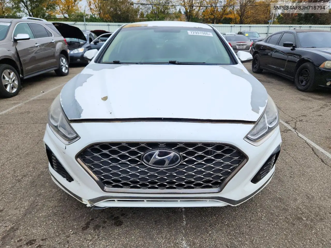 2018 HYUNDAI SONATA VIN 5NPE34AF8JH718794 — фото 5