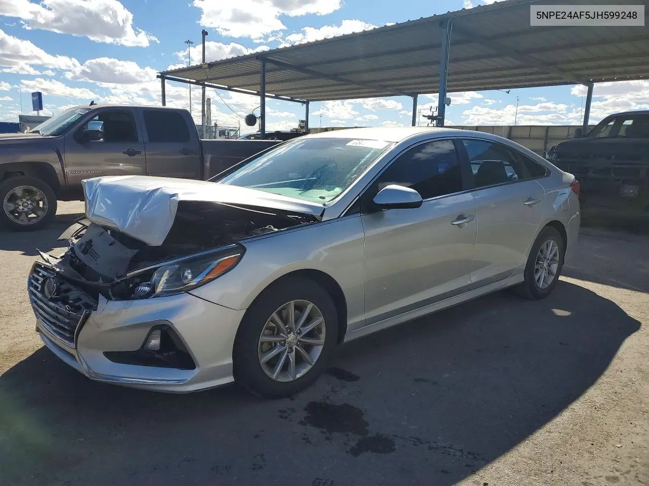 HYUNDAI SONATA 2018, VIN 5NPE24AF5JH599248