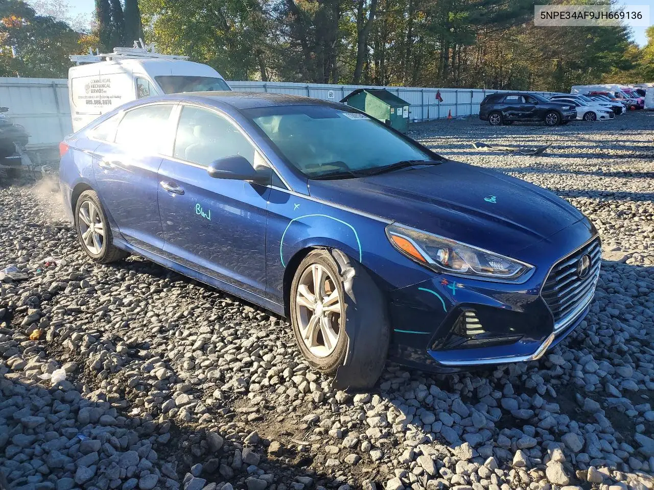 2018 HYUNDAI SONATA VIN 5NPE34AF9JH669136 — фото 4
