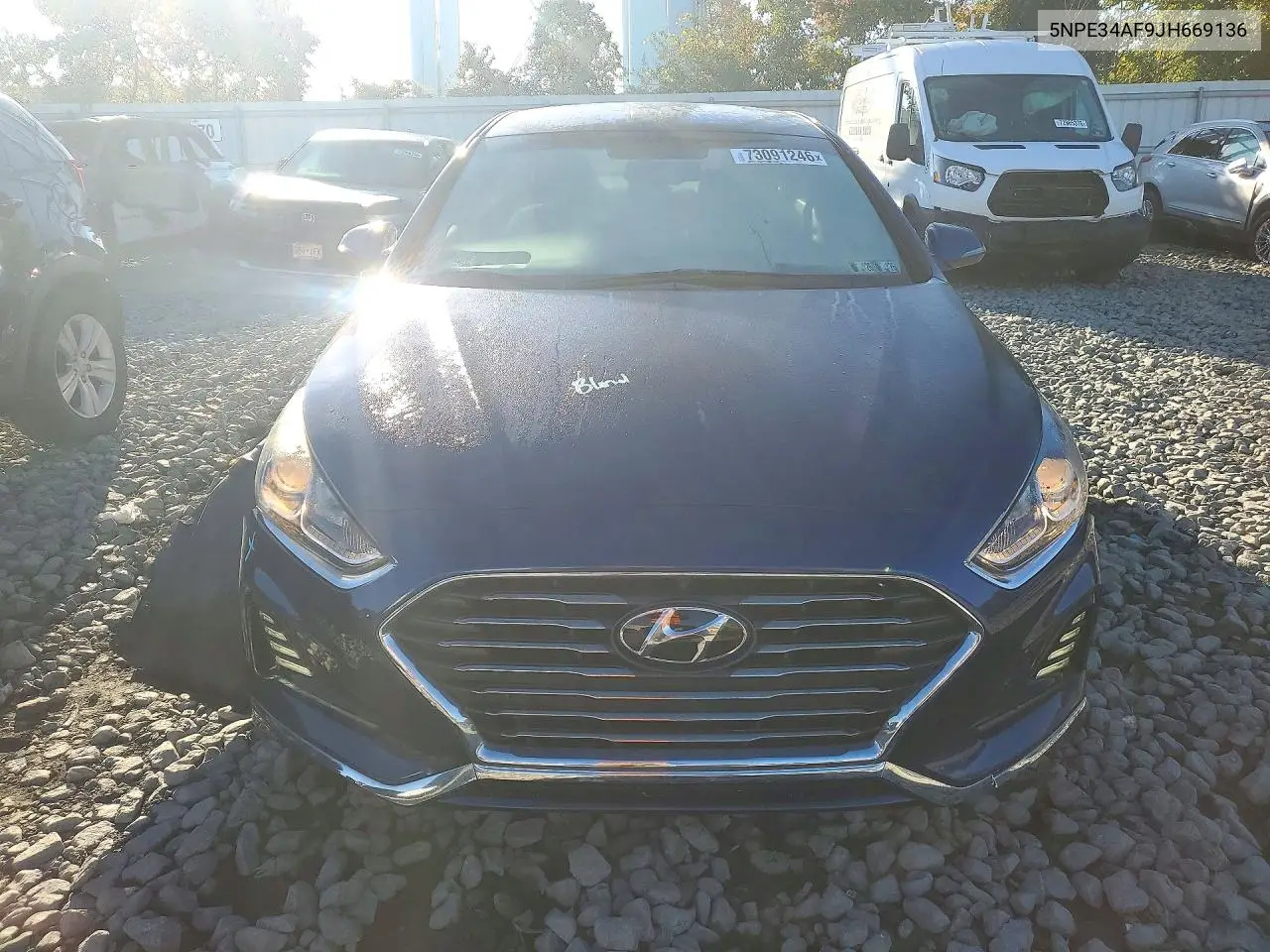2018 HYUNDAI SONATA VIN 5NPE34AF9JH669136 — фото 5