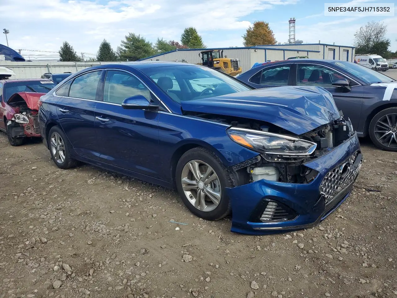 2018 HYUNDAI SONATA VIN 5NPE34AF5JH715352 — фото 4