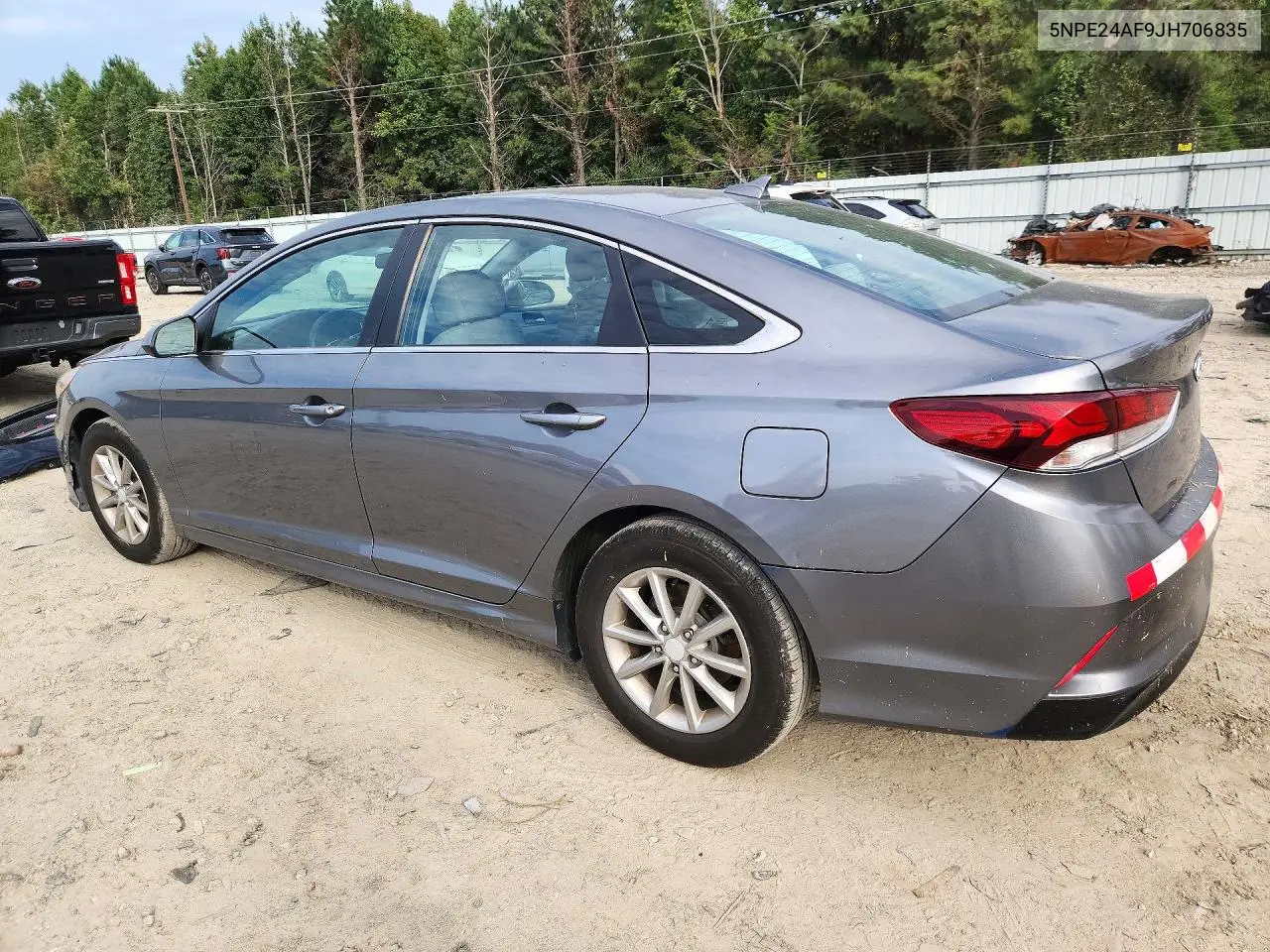 2018 HYUNDAI SONATA VIN 5NPE24AF9JH706835 — фото 2