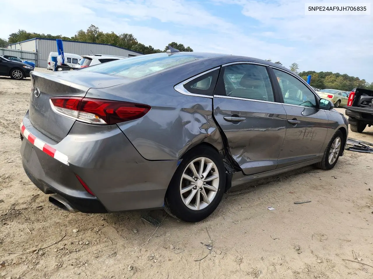 2018 HYUNDAI SONATA VIN 5NPE24AF9JH706835 — фото 3