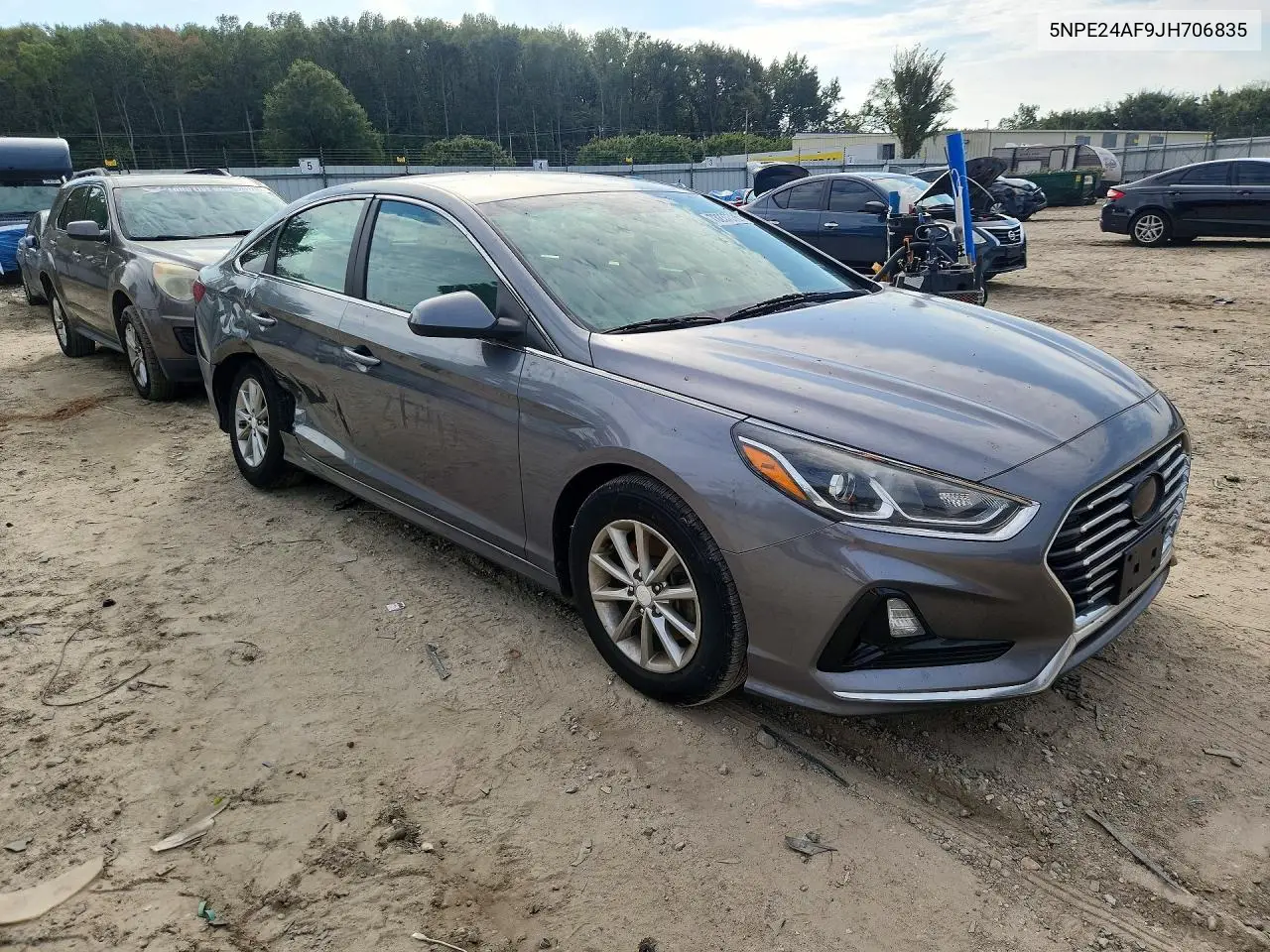 2018 HYUNDAI SONATA VIN 5NPE24AF9JH706835 — фото 4