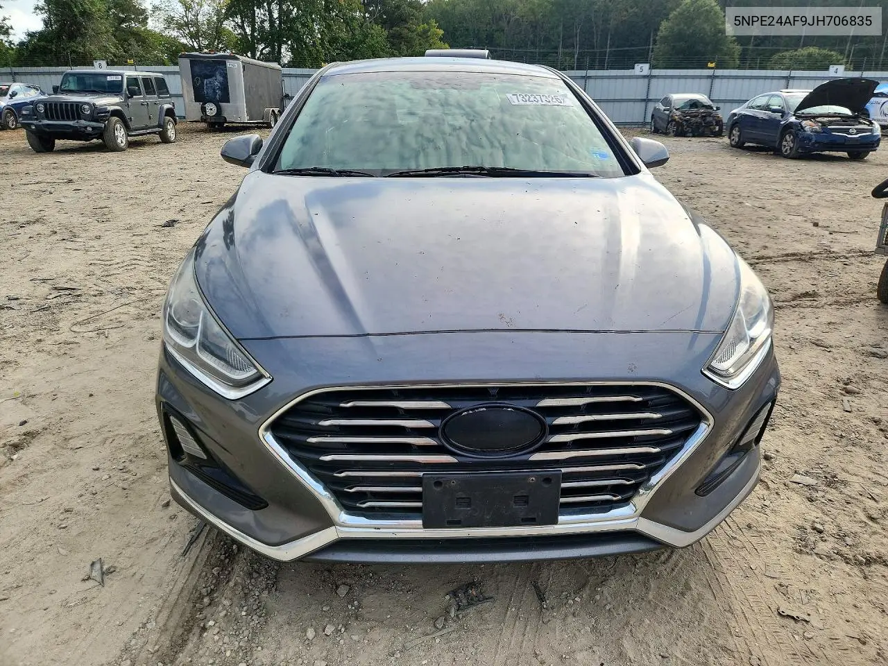 2018 HYUNDAI SONATA VIN 5NPE24AF9JH706835 — фото 5