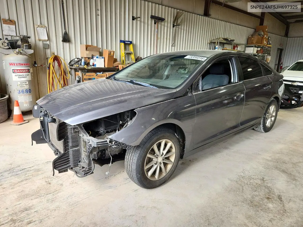 HYUNDAI SONATA 2018, VIN 5NPE24AF5JH697325