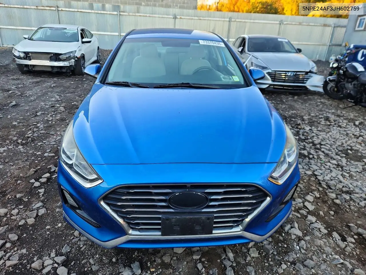 2018 HYUNDAI SONATA VIN 5NPE24AF3JH602759 — фото 5
