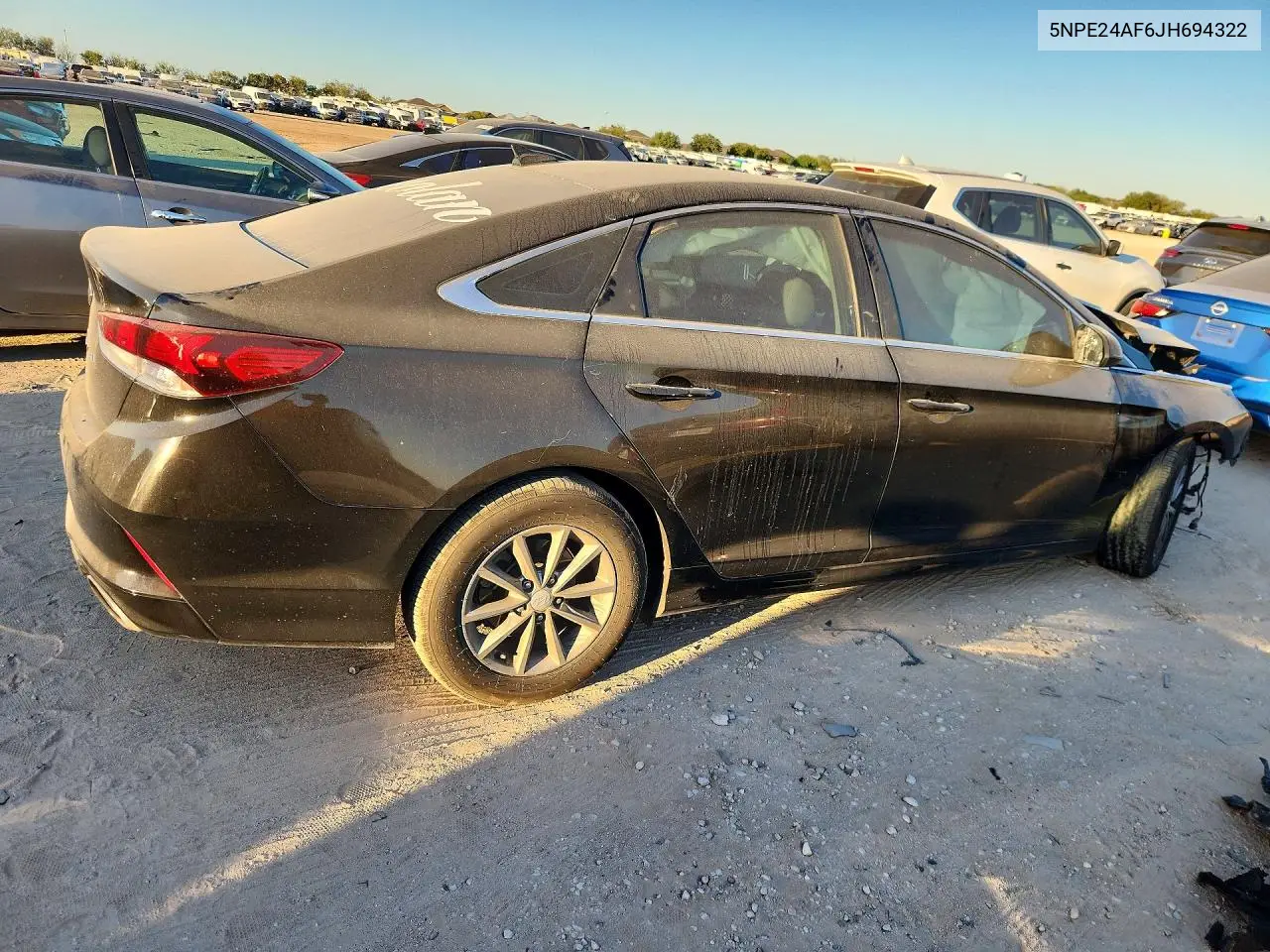 2018 HYUNDAI SONATA VIN 5NPE24AF6JH694322 — фото 3