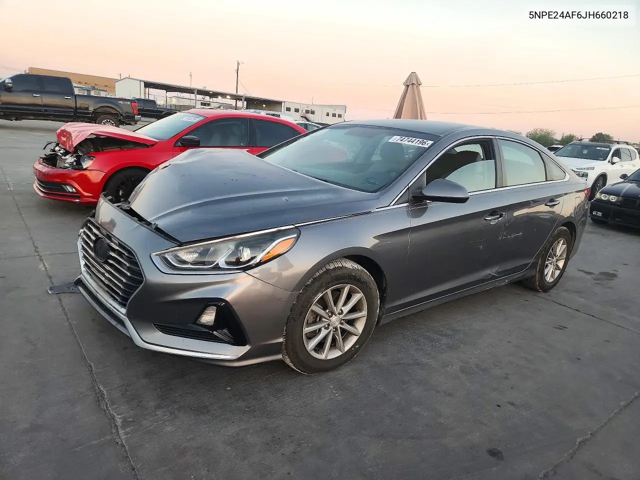 HYUNDAI SONATA 2018, VIN 5NPE24AF6JH660218