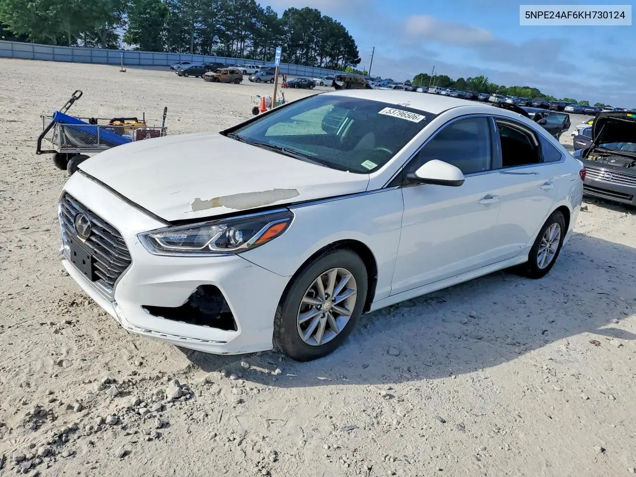 HYUNDAI SONATA 2019, VIN 5NPE24AF6KH730124