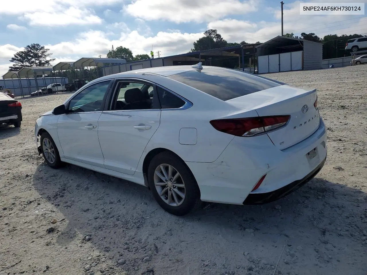 2019 HYUNDAI SONATA VIN 5NPE24AF6KH730124 — фото 2