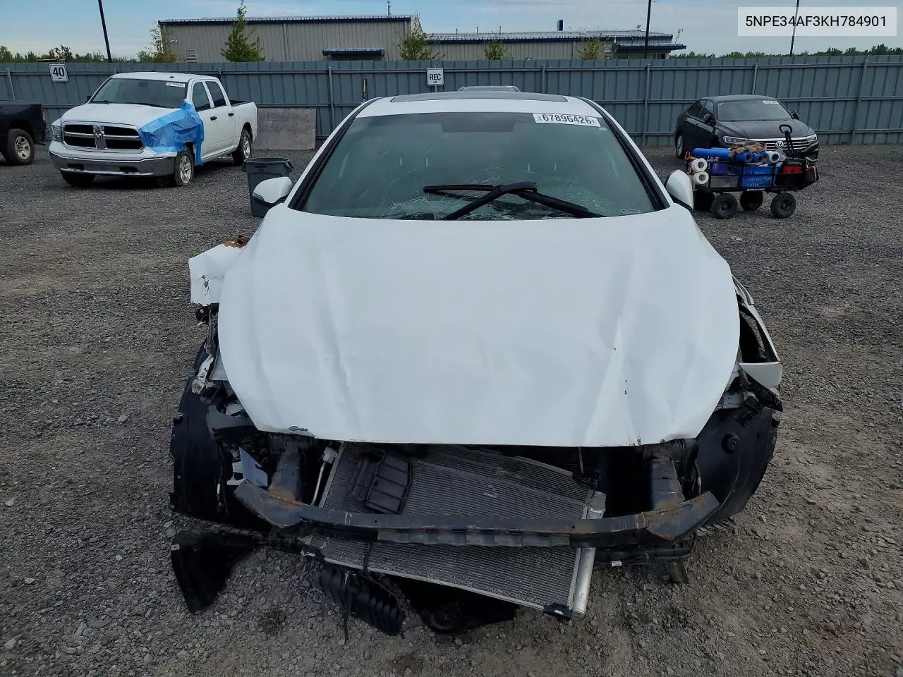 2019 HYUNDAI SONATA VIN 5NPE34AF3KH784901 — фото 5