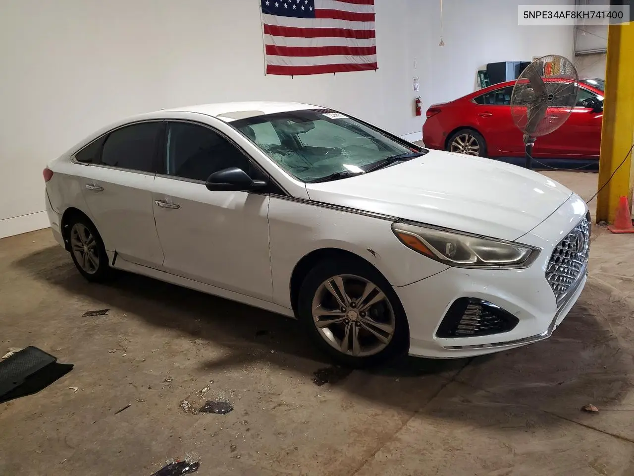 2019 HYUNDAI SONATA VIN 5NPE34AF8KH741400 — фото 4
