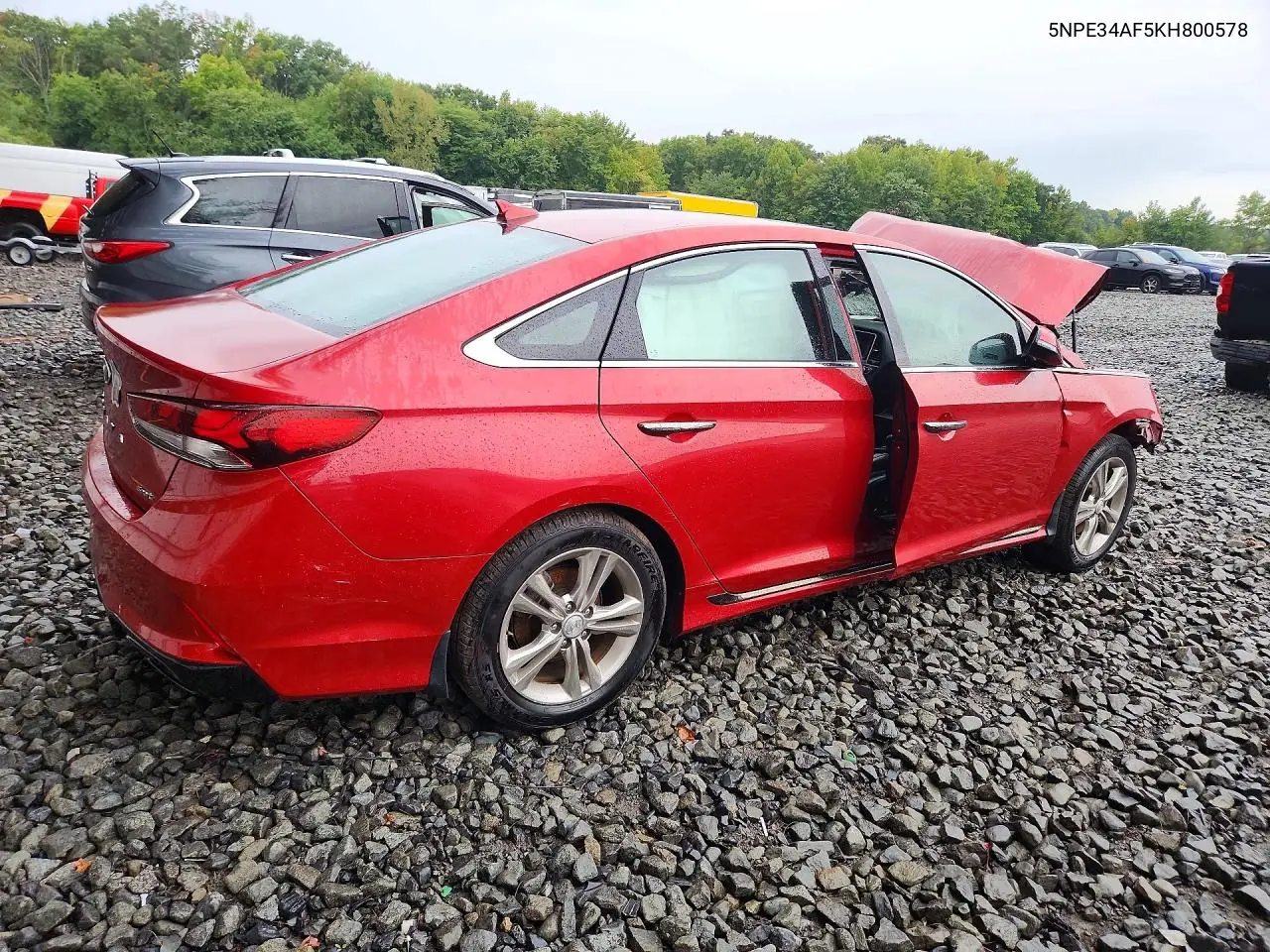 2019 HYUNDAI SONATA VIN 5NPE34AF5KH800578 — фото 4